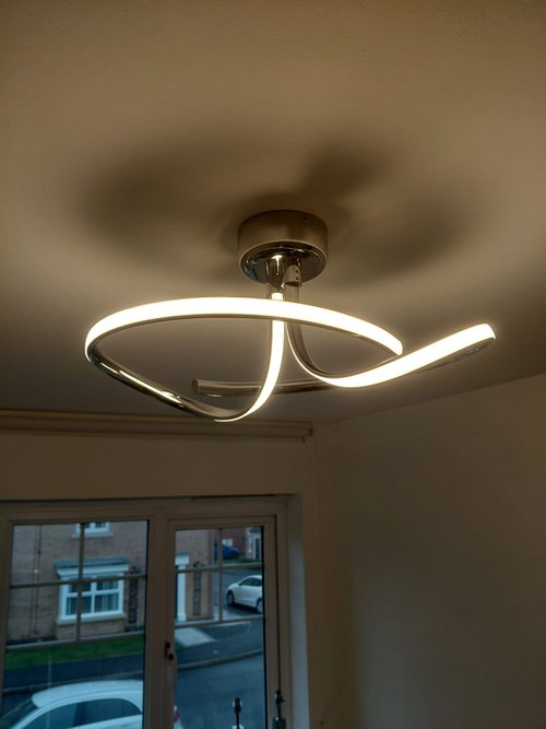 modern ceiling light installation carried out by electrician in Spennymoor County Durham