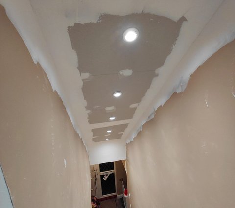 downlights installed in modern kitchen in County Durham