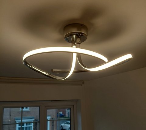 indoor lighting installation in living room in County Durham