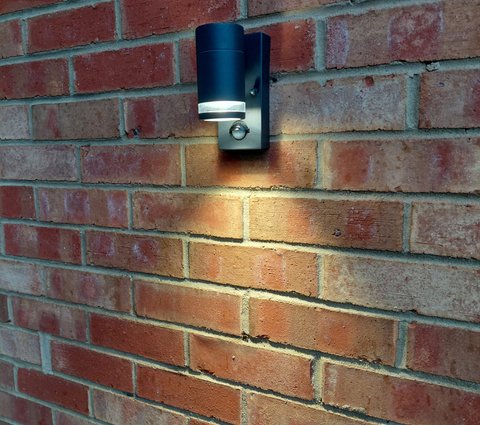 outdoor lighting installation in garden in County Durham