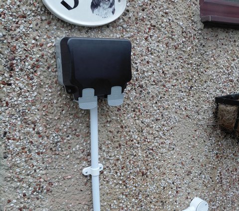 weatherproof outdoor socket installation in County Durham garden