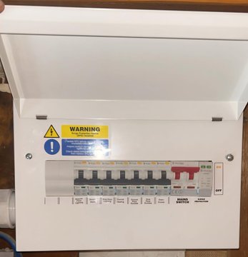 new consumer unit and fuse board installed in County Durham home