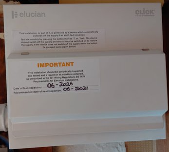EICR electrical installation condition report certificate label in County Durham